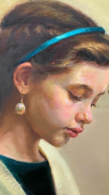 Layer Painting, Video Portrait, Process Painting, Oil Painting Woman, Soft Pastel Art, Portraiture Art, Oil Painting Inspiration, Portrait Background, Portraiture Painting