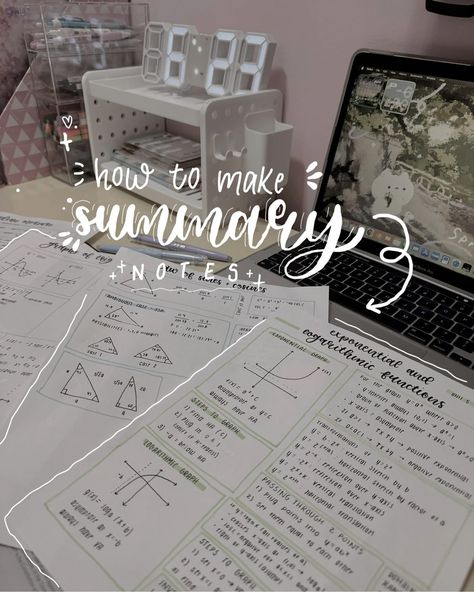 Summary notes are very useful for when you want to get a quick overview of a topic and when you are reviewing key concepts before a big exam! Here is how to make them :) #studygram #study #studymotivation #studynotes #studytips #studyinspo #studying #studyspo #chemistry #learning #notes How To Make A Reviewer For Exam, How To Make Summary Notes, Summary Notes, Chemistry Notes, Studying Inspo, Study Notes, Study Motivation, Study Tips, Chemistry