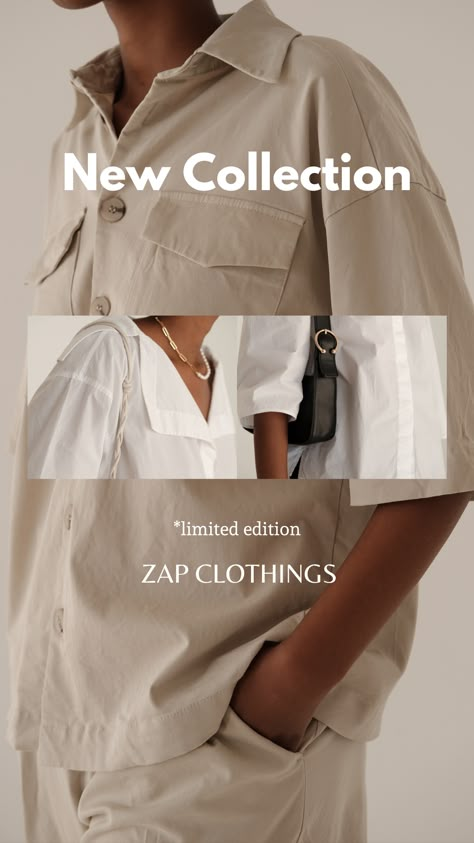 Collection Launch Ideas, New Collection Poster Fashion, Clothing Brand Content Ideas, Clothing Layout, Clothes Layout, Advertising Clothing, Fashion Advisor, Instagram Branding Design, Fashion Poster Design