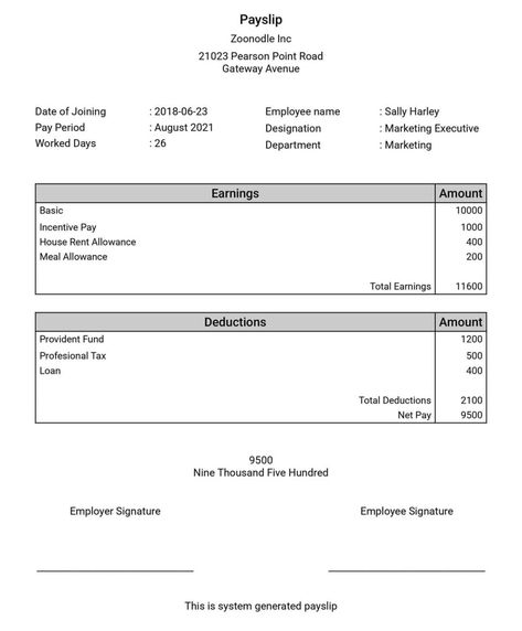 Payslip Sample Template  Paysliper Payslip Template, Earned Value Management, Dissolution Of Marriage, Payroll Template, Report Card Template, Employee Satisfaction, Curriculum Mapping, Documents Design, Blank Templates