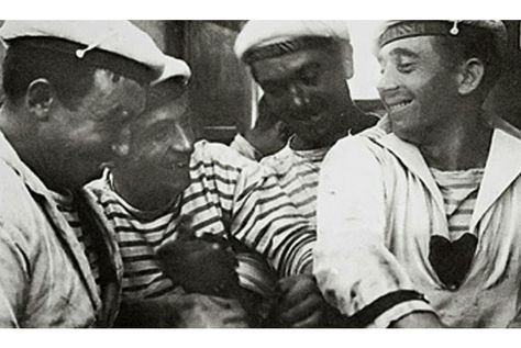 Breton-Stripes---France's-Horizontal-Contribution-to-Workwear-Image-via-Royal-Museums-Greenwich Breton Shirt, Breton Stripe Shirt, Breton Top, Audrey Tautou, Breton Stripes, Vintage Sailor, Sailor Shirt, Sailor Stripes, Nautical Stripes