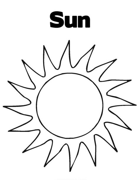 Free Printable Sun Coloring Pages for Kids Sun Template, Safety Crafts, Sun Coloring Pages, Plants Worksheets, Pictures Of The Sun, Space Project, Moon Coloring Pages, Science Week, Twisty Noodle