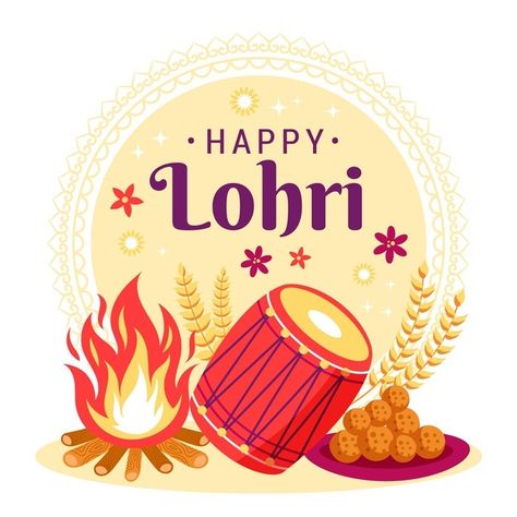 Hand-drawn lohri illustration | Free Vector #Freepik #freevector #hand #hand-drawn #celebration #happy Happy Lohri Wallpapers, Lohri Wallpaper, Happy Lohri Images, Happy Lohri Wishes, Lohri Wishes, Happy Lohri, Festival Image, Family Wishes, Valentines Wallpaper