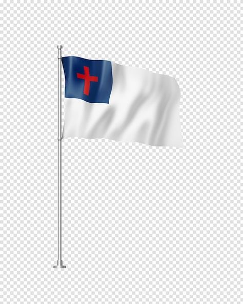 Christian flag isolated on white Christian Flag, Stationery Templates, Business Card Maker, Flyer Maker, Poster Maker, Poster Invitation, Presentation Template Free, Free Mockup, Pattern Drawing