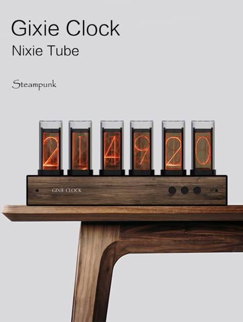 Glow Table, Glow Light, Desktop Clock, Nixie Tube, Retro Desk, Home Clock, Retro Beauty, Table Clocks, Digital Clock