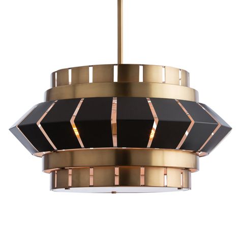 Arteriors Home Walt 89007 Chandelier - 89007 Arteriors Chandelier, Aged Brass Chandelier, Chandelier Industrial, Antique Brass Lighting, Antique Brass Chandelier, Arteriors Home, 3 Light Chandelier, Geometric Chandelier, Metal Chandelier