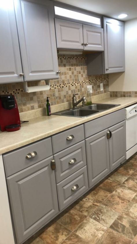 Jennifer’s Blog – DIY Tips and Ideas Tjoko Paint Ideas Kitchen, Can You Paint Melamine Cabinets, How To Paint Melamine Cabinets, Tjoko Paint, Melamine Kitchen Cabinets, Redo Kitchen, Painting Melamine, Melamine Kitchen, Melamine Cabinets