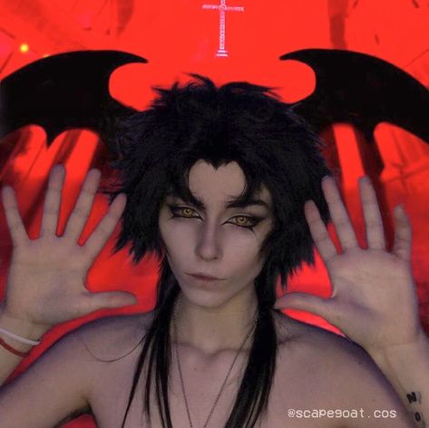 Succubus Cosplay, Akira Fudo, Demon Makeup, Demon Costume, Cosplay Couple, Baby Cosplay, Cute Boyfriend, Creepy Halloween Makeup, Scary Halloween Costumes