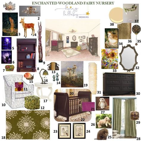 Enchanted Woodland Fairy Nursery - Living Lullaby Designs Woodland Fairy Nursery, Forest Nursery Girl, Enchanted Forest Room, Forest Theme Nursery, Woodsy Nursery, Enchanted Forest Nursery, Nursery Ideas Neutral, Neutral Nursery Ideas, Forest Room