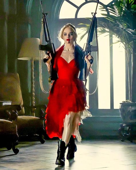 Harley Quinn Red Dress, Harley Quinn Disfraz, Harley Costume, Harley And Joker Love, Margot Robbie Harley Quinn, Margot Robbie Harley, Harley Quinn Artwork, Harley Quinn Comic, Red Dress Makeup