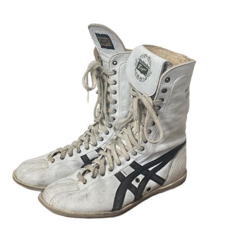 Vintage ASICS Boxing shoes Size 8 Mens... - Depop Boxing Shoes Aesthetic, Vintage Boxing Shoes, Vintage Asics, Vintage Boxing, Boxing Gear, Boxing Boots, Boxing Shoes, Boxing Shorts, Shoe Wishlist