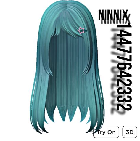 Blue Gyaru, Roblox Sign Up, Gyaru Kawaii, Gyaru Hair, Roblox Items, Roblox Hair, Kawaii Hair, Green Bathing Suits, Teal Hair