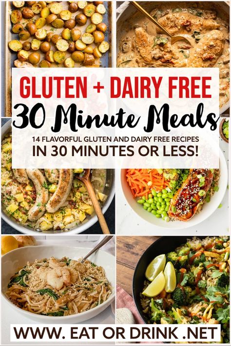 Wheat And Gluten Free Recipes, Non Dairy And Gluten Free Recipes, Healthy Dinner Recipes Gluten Dairy Free, Dairy Free Dinner Recipes Easy, Easy Healthy Dairy Free Meals, Gluten Dairy And Soy Free Recipes, Dairy And Wheat Free Recipes, Egg Free Dairy Free Gluten Free Recipes, Cheap Dairy Free Dinners