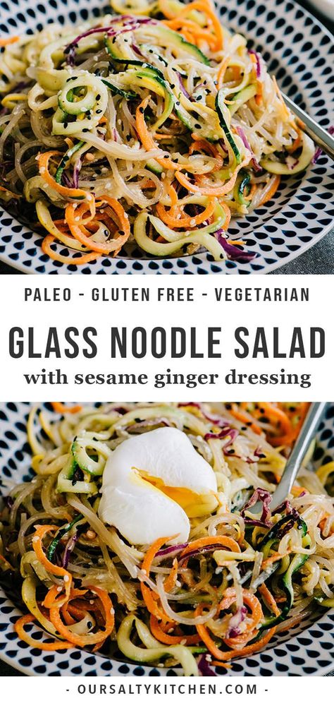 Sweet Potato Glass Noodle Recipes, Sweet Potato Glass Noodles Recipe, Glass Noodle Recipes, Meal Prep Sweet Potatoes, Sweet Potato Glass Noodles, Potato Glass Noodles, Sweet Potato Noodles Recipe, Sweet Potato Noodle Salad, Glass Noodles Recipe