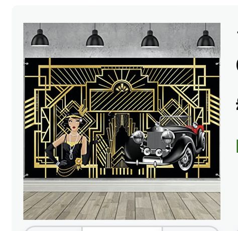 Retro Party Decor, Party Decor Backdrop, Great Gatsby Party Decorations, Roaring 20s Birthday Party, Roaring 20s Birthday, Gatsby Birthday Party, Gatsby Party Decorations, Decor Backdrop, Great Gatsby Theme