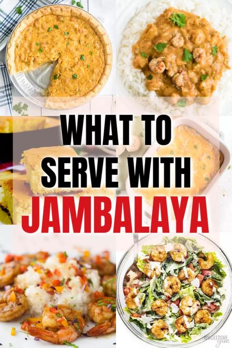 Have a love for Jambalaya and looking for pairings and sides to serve with it? Look no further! We are sharing 31 of the best recipes to serve with jambalaya. What Goes With Jambalaya, What To Serve With Jambalaya, Jambalaya Sides, Zatarains Jambalaya, Jambalaya Soup, Chicken Jambalaya, Jambalaya Pasta, Sides For Chicken, Jambalaya Recipe