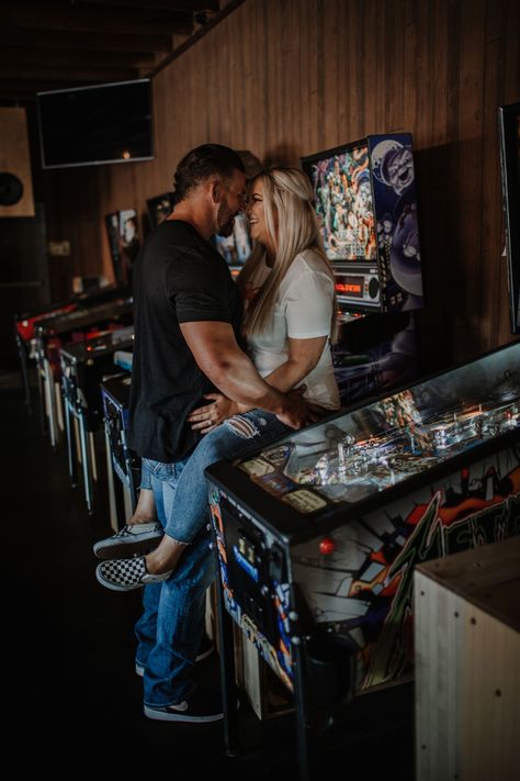 Pinball Engagement Photos, Engagement Shoots, Gaming Products, Engagement Photos, Wedding Photos