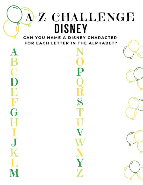 Play the Scattergories game using this free printable. Ideal for kids, the category game challenges those looking for activities for family isolation. This set includes Disney scattergories, travel categories and more. Each list can be printed at home. Disney Club Ideas, Disney Outdoor Games, Disney Theme Games Activities, Disney Related Activities, Disney Educational Activities, Disney Games For Adults, Disney Day Classroom Activities, Disney Classroom Activities, Disney Games For Kids Activities