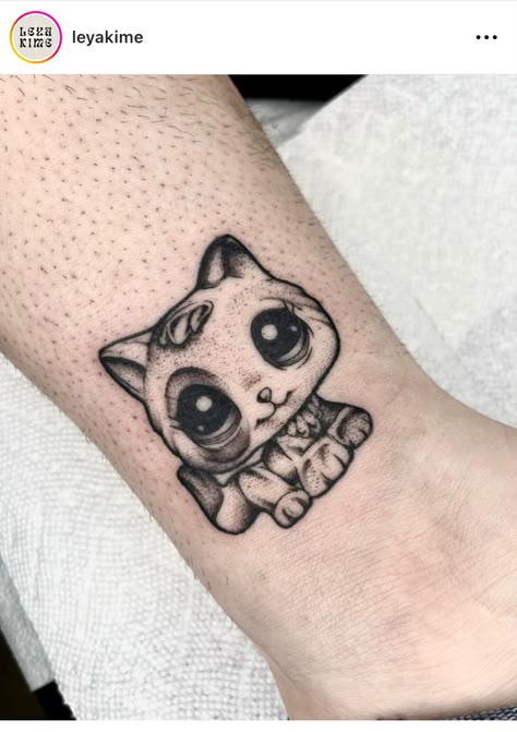 Littlest Pet Shop Tattoo, Lps Tattoo, Quick Tattoos, Daschund Tattoo, Halloween Tattoos Sleeve, Dachshund Tattoo, Funky Tattoos, Rune Tattoo, Shop Tattoo