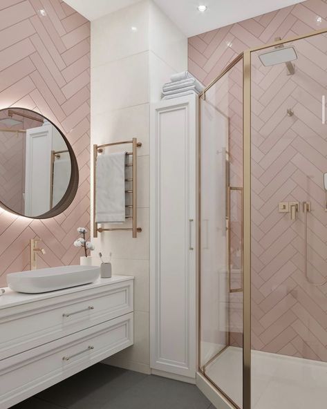 Small Baths, Pink Bathroom Decor, Party Setup, Small Bathroom Makeover, Bathroom Design Decor, Funny Bathroom, Bathroom Inspiration Decor, Girls Bathroom, Bathroom Design Luxury