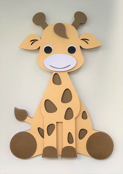 Giraffe Project, Giraffe Svg, Giraffe Crafts, Cricut Svg Files Free, Cricut Mat, Animal Templates, Idee Cricut, Free Svgs, Cut Animals