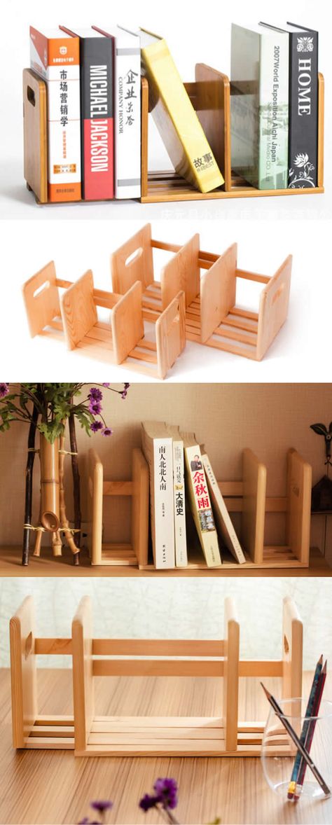 Table Top Organizer, Wooden Stationary Organizer, Paper Holder Desk, Diy Wooden Desk, Study Storage, Desktop Bookshelf, Diy Desktop, Office Supplies Gift, Business Card Displays