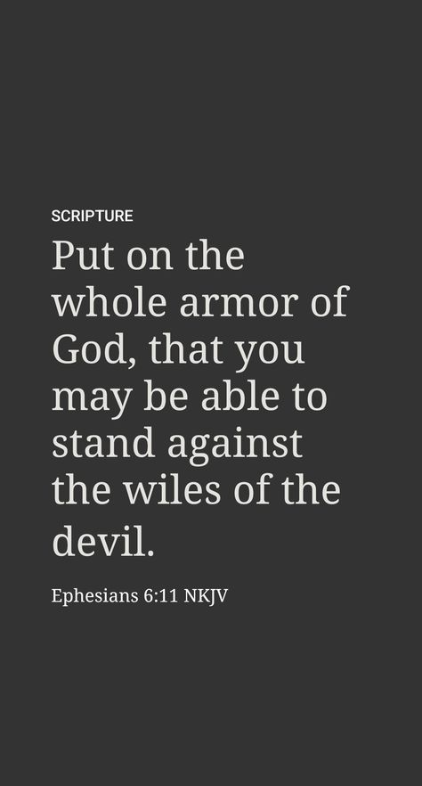What are Satan’s designs? Paul described them in his letter to the Ephesians as “machinations,” or “crafty acts.”Bible scholar W. E. Vine says that the original Greek word can also be rendered “a cunning device.”(Ephesians 6:11; footnote) Satan places cunning devices in our way in order to break our integrity. Thankfully, we can recognize these crafty acts, since the Devil’s methods have been recorded for us in God’s Word. Acts Bible, Ephesians 6 11, Bible Verse Pictures, O My Soul, Bless The Lord, Daily Scripture, Blessed Life, Biblical Quotes, Bible Prayers