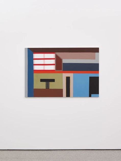 Box, 2018 Nathalie Du Pasquier Nathalie Du Pasquier, Colour Composition, Bauhaus Poster, Red House, Art Basel, Geometric Art, Art Abstrait, Painting Oil, Art Sculpture