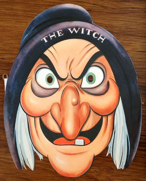 Diy Witch Face, Snow White Witch, Paper Face Mask, Paper Face, Cartoon Witch, Halloween Rocks, Witch Face, Baba Yaga, Halloween Painting