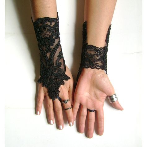 Black lace gloves french lace bridal gloves lace wedding fingerless... ($30) ❤ liked on Polyvore Goth Gloves, Bride Gloves, Black Lace Gloves, Gloves Lace, Lace Fingerless Gloves, Lingerie Photoshoot, Selling Handmade Items, Lingerie Inspiration, Bridal Gloves