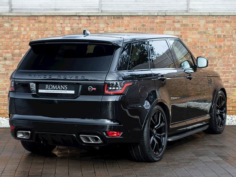 2019 Used Land Rover Range Rover Sport Svr | Santorini Black Range Rover Sport Black, New Range Rover Sport, Range Rover Sport Svr, Range Rover Svr, Land Rover Sport, Most Luxurious Car, Dream Cars Range Rovers, Range Rover Black, Luxury Cars Range Rover