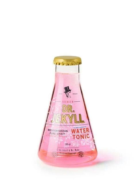 Dr. Jekyl tonic water Modern Packaging Design, Dr Jekyll, Modern Packaging, Cool Packaging, Drinks Design, Graphic Design Packaging, Tonic Water, Packaging Labels Design, Beverage Packaging