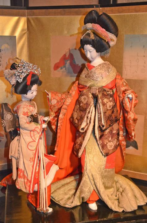 Geisha Doll, Japanese Theme, Asian Dolls, Hina Dolls, Doll Japan, Geisha Art, Sculpted Doll, Japanese Doll, Meiji Period