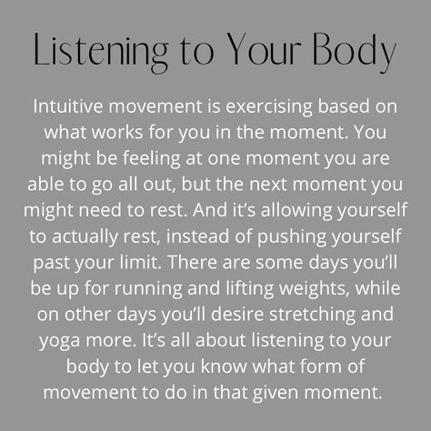 Movement Is Medicine Quote, Intuitive Exercise, Movement Quotes, Movement Inspiration, Intuitive Movement, Intuitive Living, Joyful Movement, Medicine Quotes, Wellness Branding