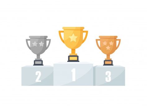 1st, 2nd and 3rd places. gold, silver, b... | Premium Vector #Freepik #vector #award #trophy #medal #prize Flat Design Icon, Award Trophy, Up Logo, Game Resources, Awards Trophy, Design Icon, Fantasy Games, Game Development, Flat Design