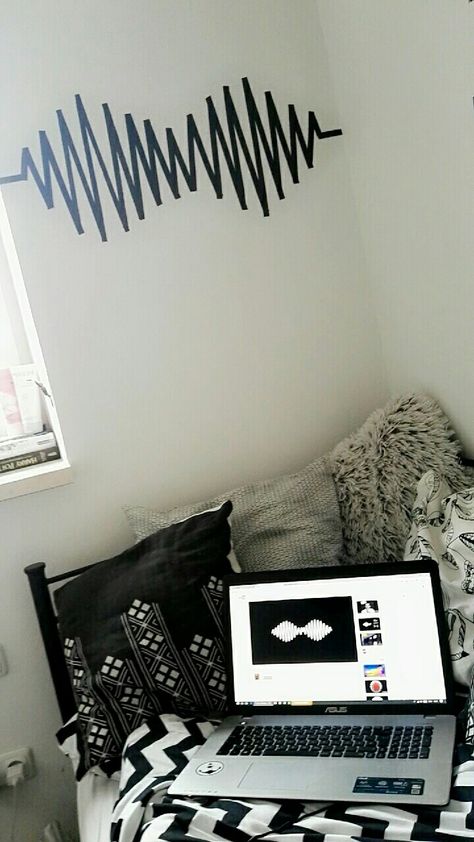 Arctic Monkeys Bedroom Goals Music Washi Tape Band Cover AM Album Music ArcticMonkeys Alex Turner AlexTurner Small Bedroom Wall Decoration Inspiration Arctic Monkeys Wall Decor, Arctic Monkeys Room Decor, Arctic Monkeys Bedroom, Indie Rock Room, Rock Room Ideas, Arctic Monkeys Room, Desk Decoration Ideas, Monkey Bedroom, Monkey Room