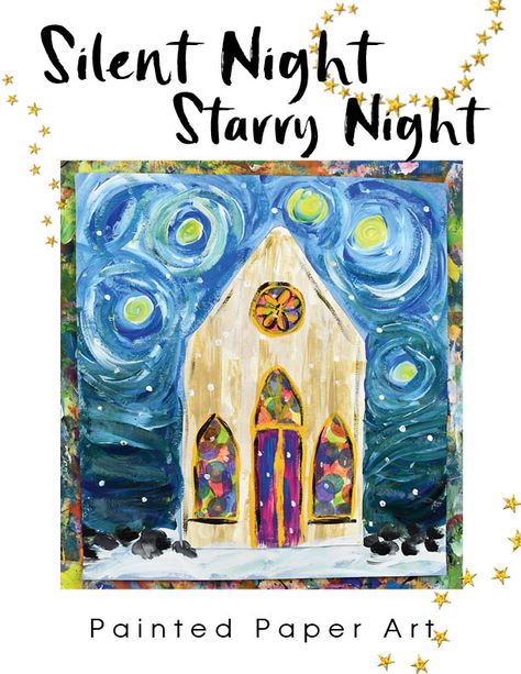 Nativity Art Projects For Kids, Nativity Art For Kids, Advent Art Projects, Art Projects For Middle School, Painted Paper Art, Advent Art, Nativity Art, Mini Masterpieces, January Art