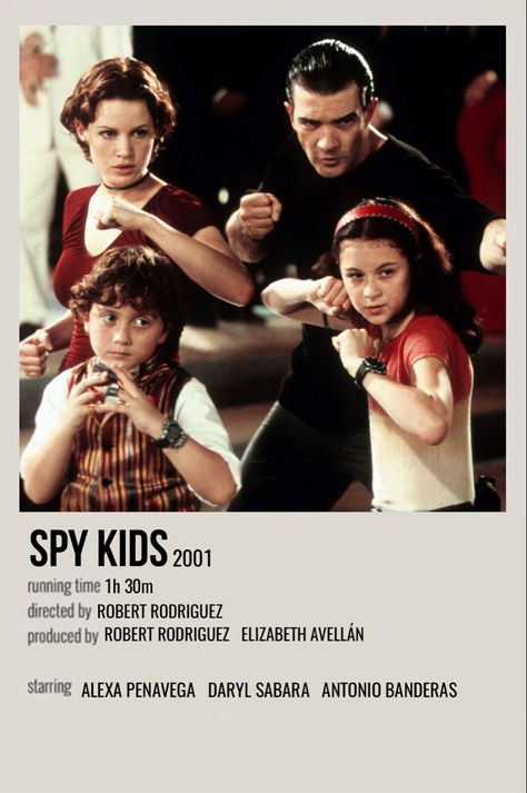 Polaroid Film Poster, Spy Kids Movie, Kids Movie Poster, Good Comedy Movies, Film Polaroid, Iconic Movie Posters, Movie Card, Film Posters Minimalist, Spy Kids