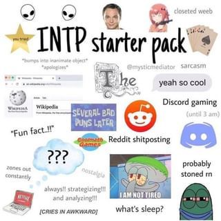 🤓 INTP memes every day (@intpmemesdaily) • Instagram photos and videos Intp 5w4 Aesthetic, Intj And Enfp, Intp 5w4, Intp Things, Intp Female, Accurate Personality Test, Intp Personality Type, Intp T, Intp Personality