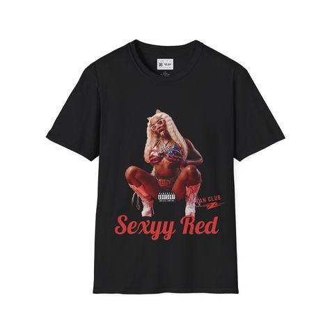 Sexy Red Graphic Tee, Sexy Red Merch, Sexy Red Fan Club Red Graphic Tee, Fan Club, Twill Tape, Graphic Tee, Gender Neutral, Graphic Tees, Adult Outfits, United States, Tops & Tees