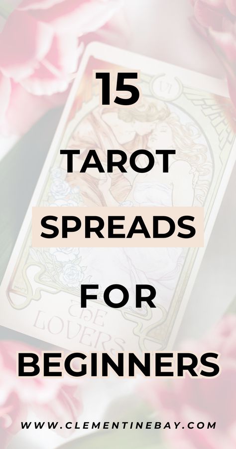 Here are 15 fun tarot spreads for beginners. Grab your favourite deck and get cosy! These tarot card spreads are simple, cover a range of topics and are easy to follow. Best Tarot Spreads, How To Use Tarot Cards For Beginners, Tarot Spreads Beginners Daily, Easy Tarot Spreads For Beginners, How To Read Tarot Cards For Beginners, Tarot Card Spreads For Beginners, Fun Tarot Spreads, Tarot Cards Spreads, General Tarot Spread