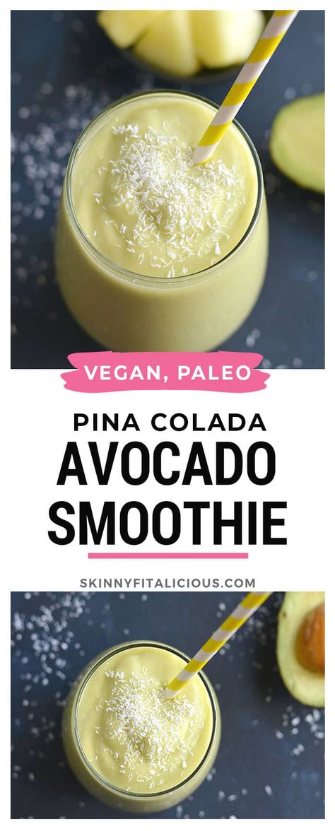 Vegan Pina Colada, Toast Aperitif, Greek Yogurt Smoothie, Banana Apple Smoothie, Avocado Dessert, Smoothie Healthy, Smoothie Prep, Yogurt Smoothies, Pineapple Smoothie