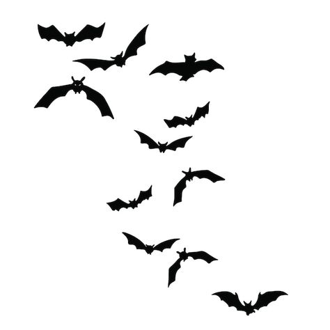 Bat Tatoos, Bats Silhouette, Bat Icon, Bat Cartoon, Bat Vector, Sticker Inspiration, Silhouette Halloween, Scary Bat, Cartoon Bat