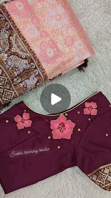 Broach Blouse Design, Brooches For Blouse, Simple Brooches Blouse Design, Brooches Blouse Design Tutorial, Brooch Work Blouse Design, Brooches Blouse Design, Brooch Work, Saree Pins Brooches Gold, Brooches Ideas