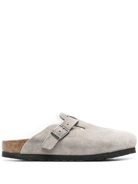 Birkenstock Boston VL Clogs - Farfetch Grey Birkenstocks, Birkenstock Mules, Clogs Outfits, Birkenstock Clog, Birkenstock Clogs, Mens Outfit Inspiration, Birkenstock Sandals, Birkenstock Boston Clog, Birkenstock Boston