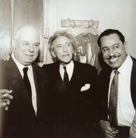 Jean Renoir, Jean Cocteau & Cab Calloway, Paris 1958 Portrait Famous, Cab Calloway, Jean Renoir, Charlie Parker, Avant Garde Art, Edith Wharton, Books And Art, Jean Cocteau, People Of Interest