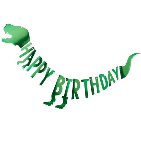 Jurassic Park Party, Dinosaur Party Decorations, Dinosaur Party Supplies, Happy Birthday Bunting, Dinosaur Themed Birthday Party, Happy Birthday Signs, Happy Birthday Lettering, Birthday Bunting, Birthday Letters