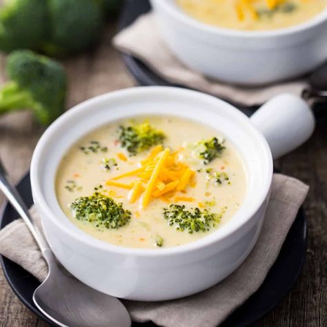 Broccoli Cheese Soup Healthy Broccoli Cheese Soup, Easy Broccoli Cheese Soup, Broccoli Potato Cheese Soup, Crockpot Broccoli, Best Broccoli Cheese Soup, Broccoli Cheese Soup Recipe, Slow Cooker Broccoli, Cheese Soup Recipe, Broccoli Cheese Soup Recipes