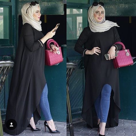 @escarvio Mode Niqab, Muslim Women Clothing, Hijabista Fashion, Street Hijab Fashion, Hijab Fashionista, Hijab Trends, African Fashion Modern, Muslim Fashion Dress, Muslim Fashion Outfits