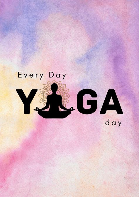 ''Yoga is the Journey of the self, to the self, Through the self.'' Ayurveda Day Poster, Yoga Poster Design Ideas, Yoga Day Posters Ideas, Yoga Day Posters, Yoga Poster Design, Yoga Illustrations, Yoga Posters, Dance Posters, Affirmations Confidence